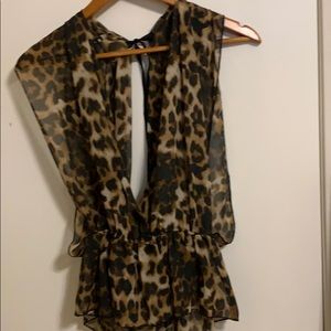 Leopard print blouse
